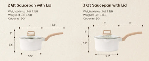 Carote Nonstick Pots and Pans Set, 21 Pcs Induction Kitchen Cookware Sets