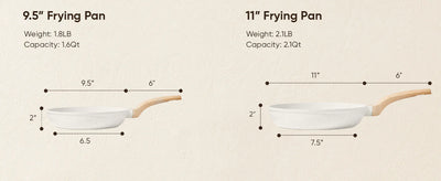 Carote Nonstick Pots and Pans Set, 21 Pcs Induction Kitchen Cookware Sets