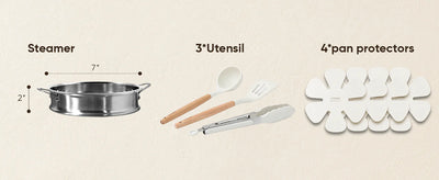 Carote Nonstick Pots and Pans Set, 21 Pcs Induction Kitchen Cookware Sets