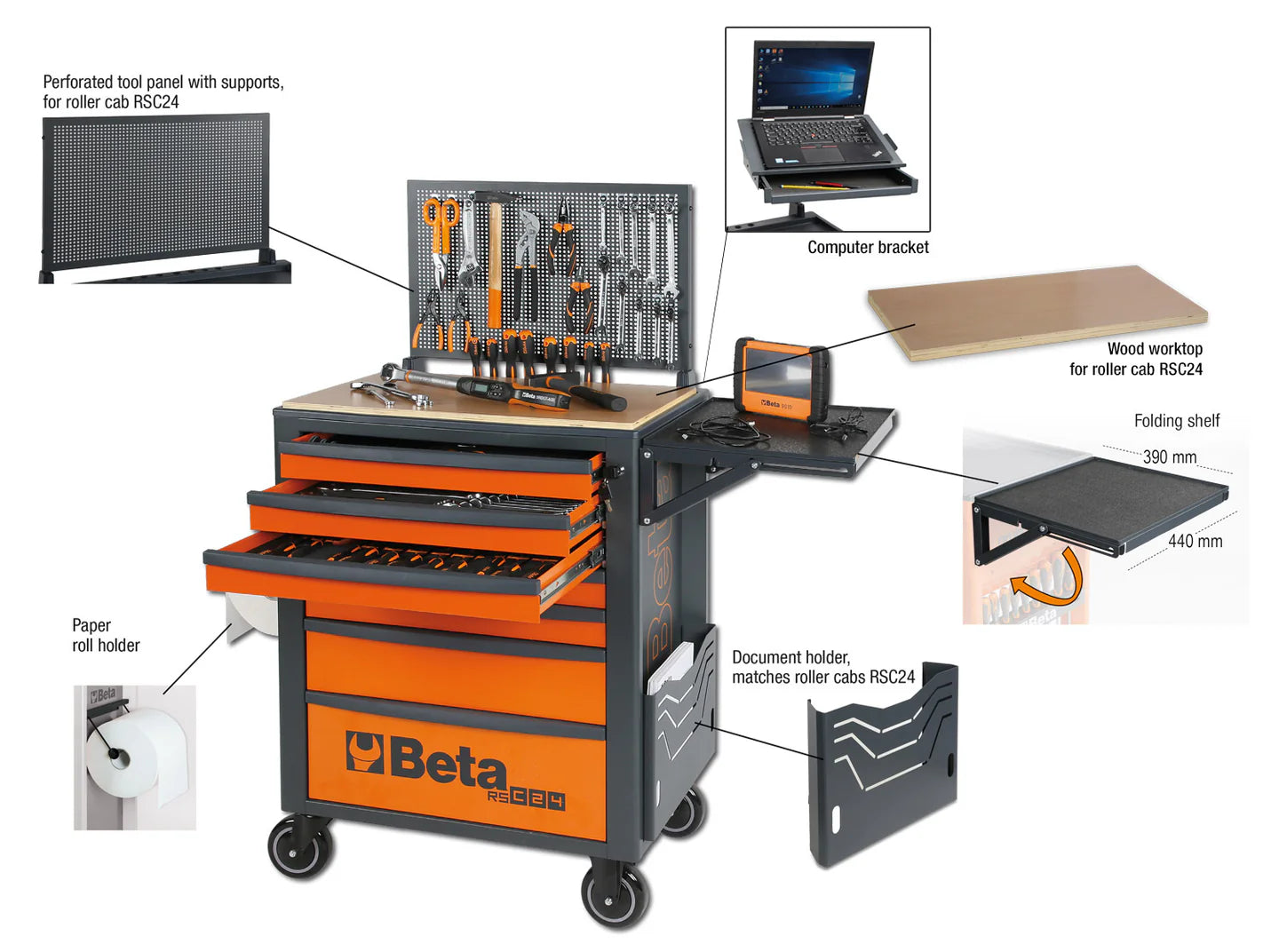 Accessories available for optional installation